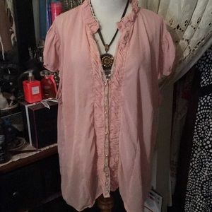 BLUSH BUTTON DOWN BLOUSE 👚 SZ 22W